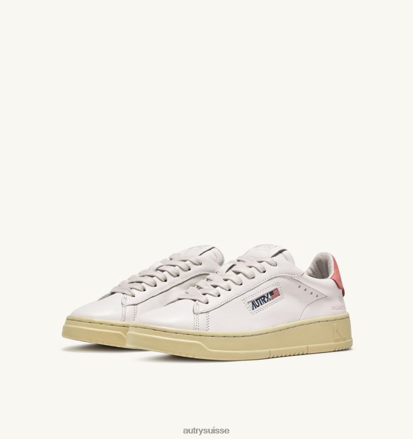 dallas baskets basses en cuir et cuir nubuck rose 28NX00248 suisse femmes Autry