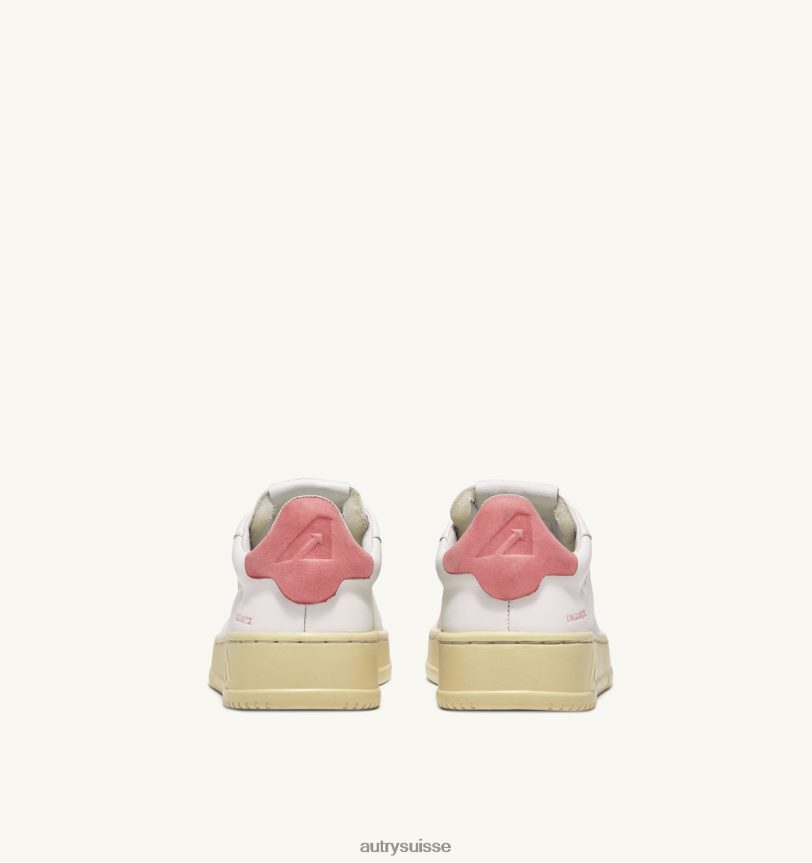 dallas baskets basses en cuir et cuir nubuck rose 28NX00248 suisse femmes Autry