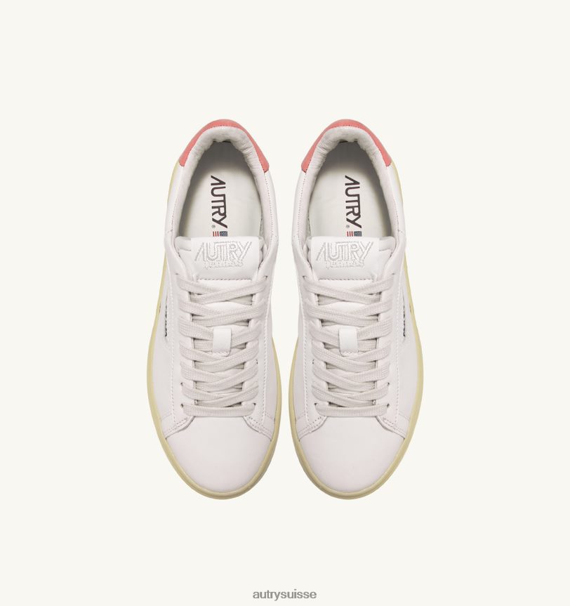 dallas baskets basses en cuir et cuir nubuck rose 28NX00248 suisse femmes Autry
