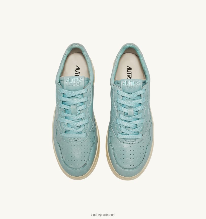 baskets basses medalist en cuir de chèvre souple 28NX00180 suisse femmes Autry