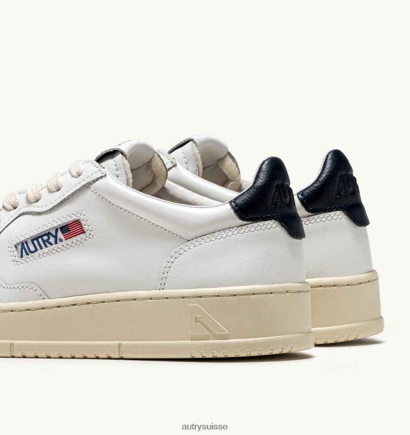baskets basses medalist en cuir espace blanc 28NX00215 suisse femmes Autry