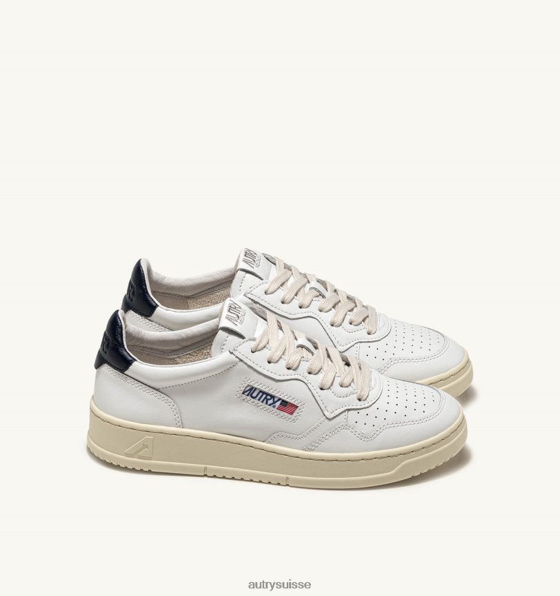 baskets basses medalist en cuir espace blanc 28NX00215 suisse femmes Autry