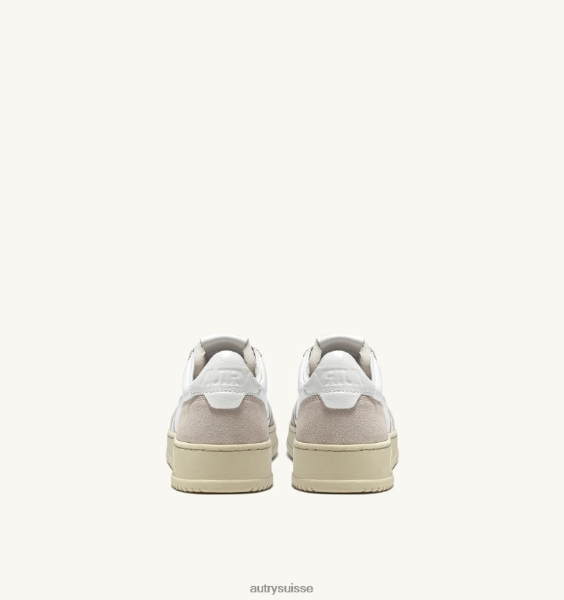 baskets basses medalist en daim et cuir blanc 28NX00170 suisse femmes Autry