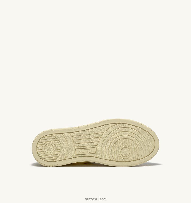 baskets basses medalist en denim jaune iris 28NX00213 suisse femmes Autry