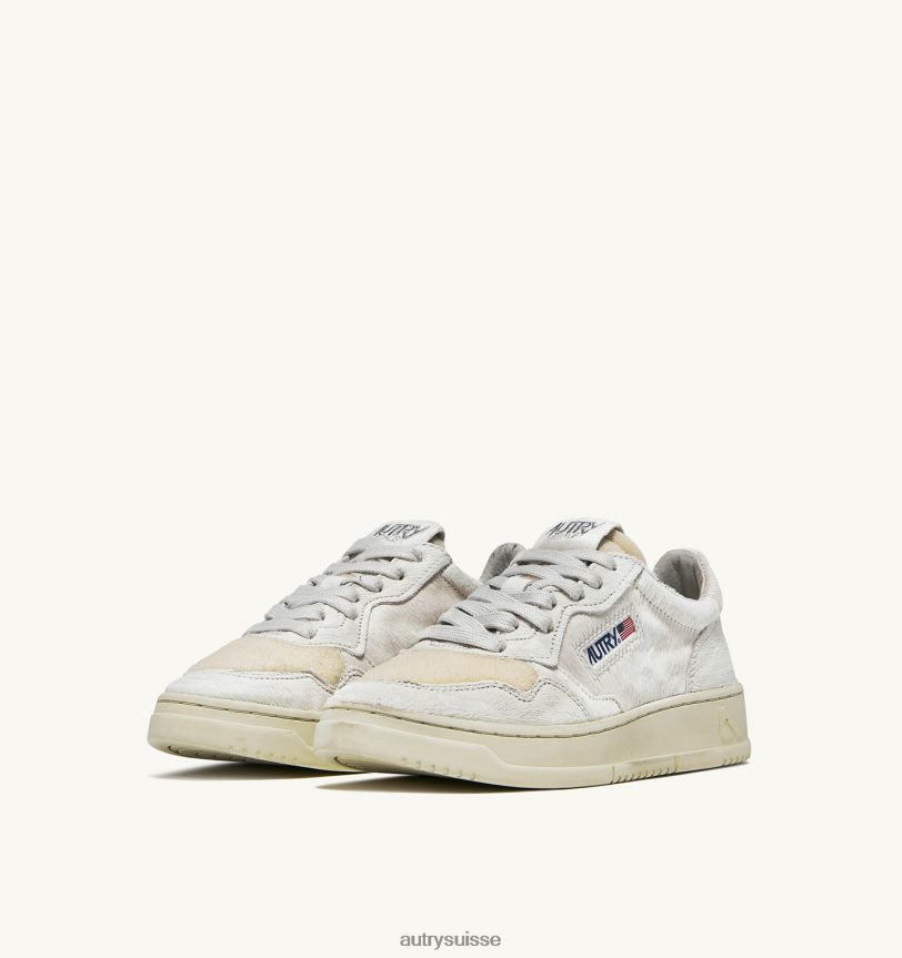 baskets basses medalist en poulain blanc 28NX00220 suisse femmes Autry