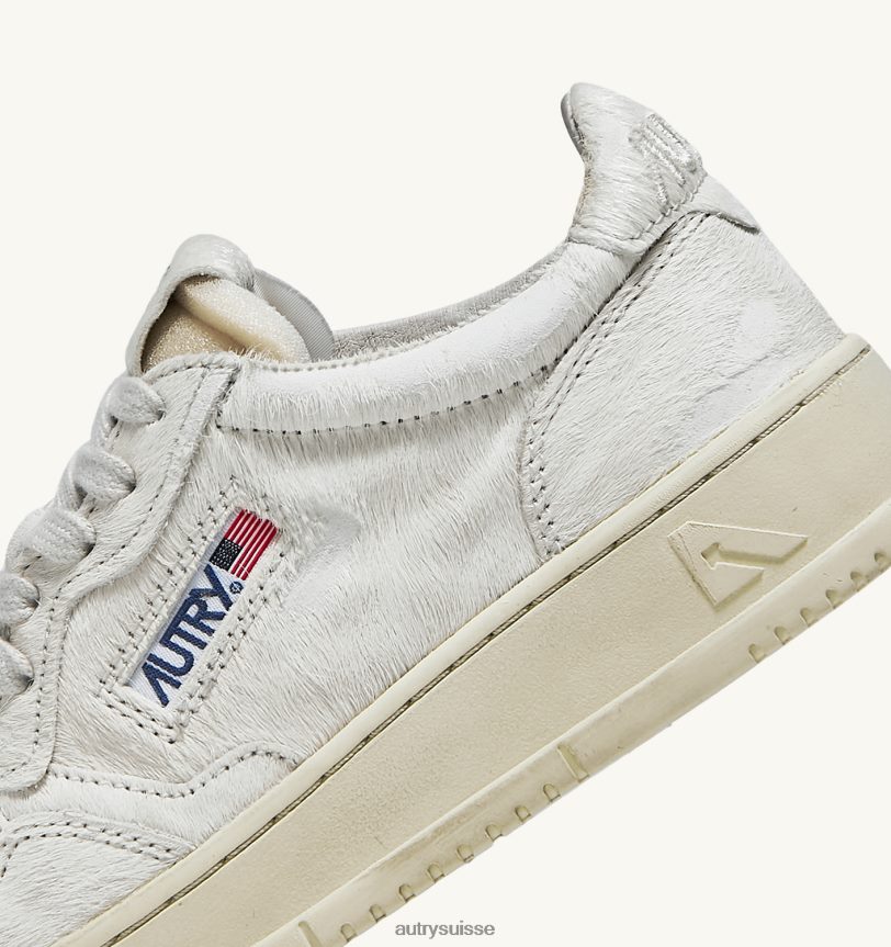 baskets basses medalist en poulain blanc 28NX00220 suisse femmes Autry