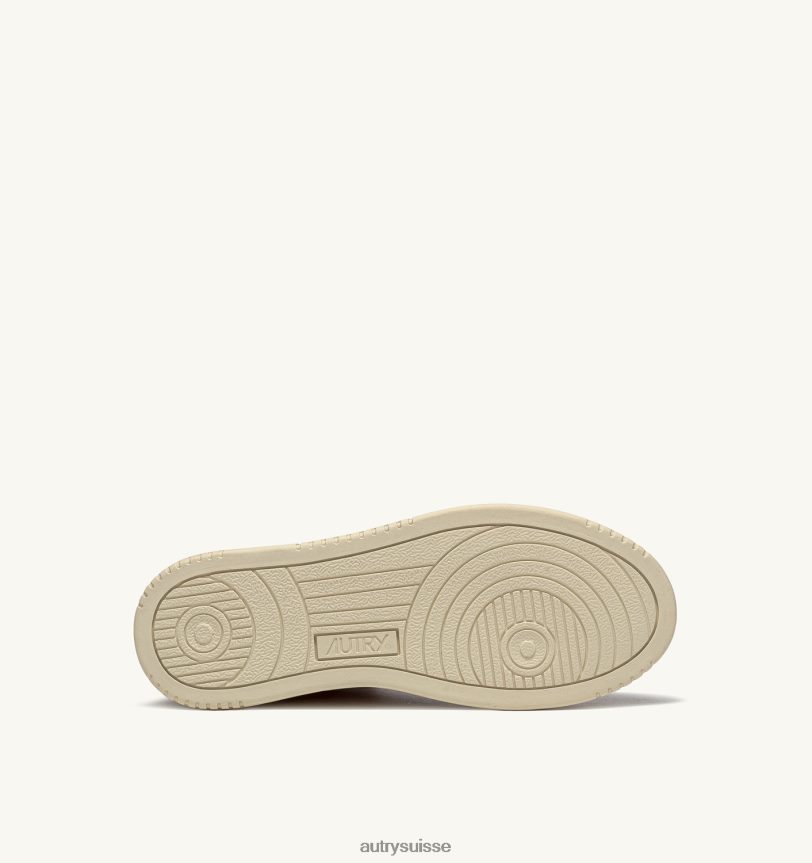 baskets medalist mid en cuir de chèvre souple pêche 28NX00228 suisse femmes Autry