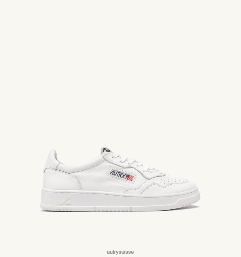 sneaker basse medalist en cuir de chèvre blanc optique 28NX00158 suisse femmes Autry