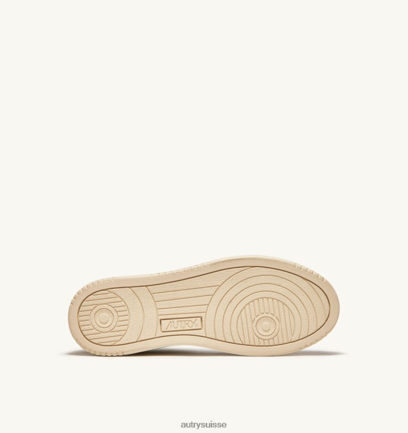 sneakers bicolores medalist mid en cuir blanc et argent 28NX00238 suisse femmes Autry