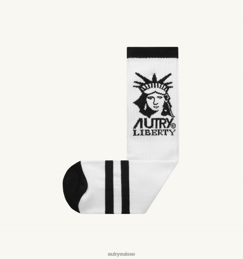 chaussettes logo liberty noires 28NX00151 suisse femmes Autry