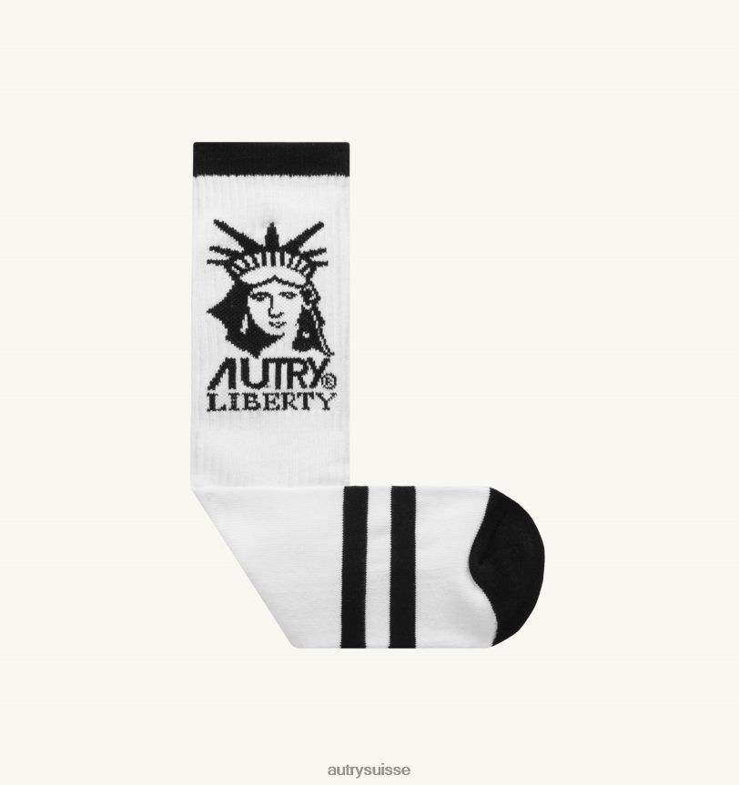 chaussettes logo liberty noires 28NX00151 suisse femmes Autry