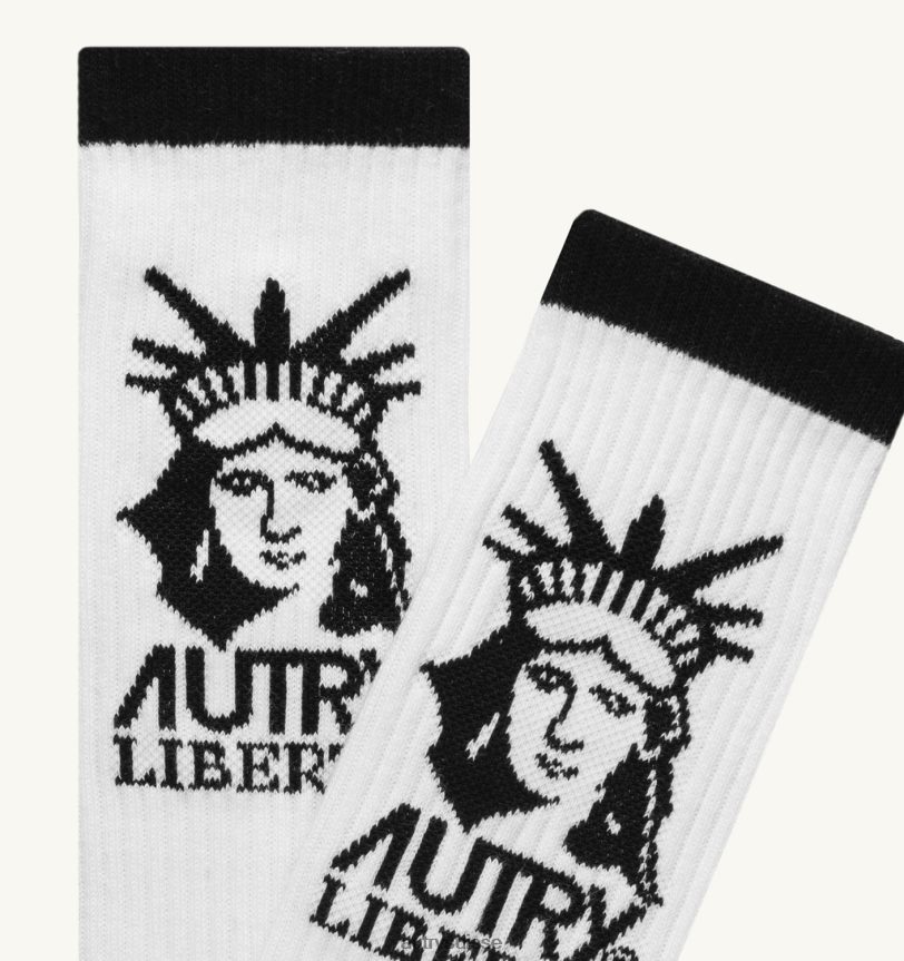 chaussettes logo liberty noires 28NX00151 suisse femmes Autry