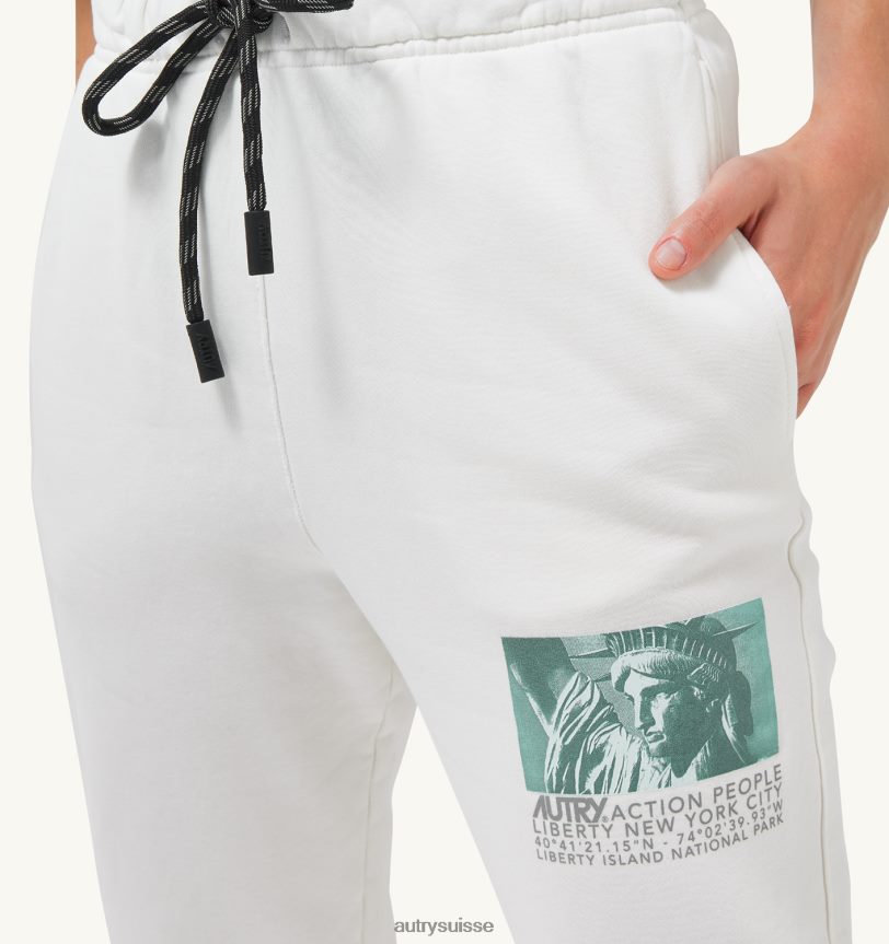 pantalon liberty photo blanc 28NX00310 suisse femmes Autry