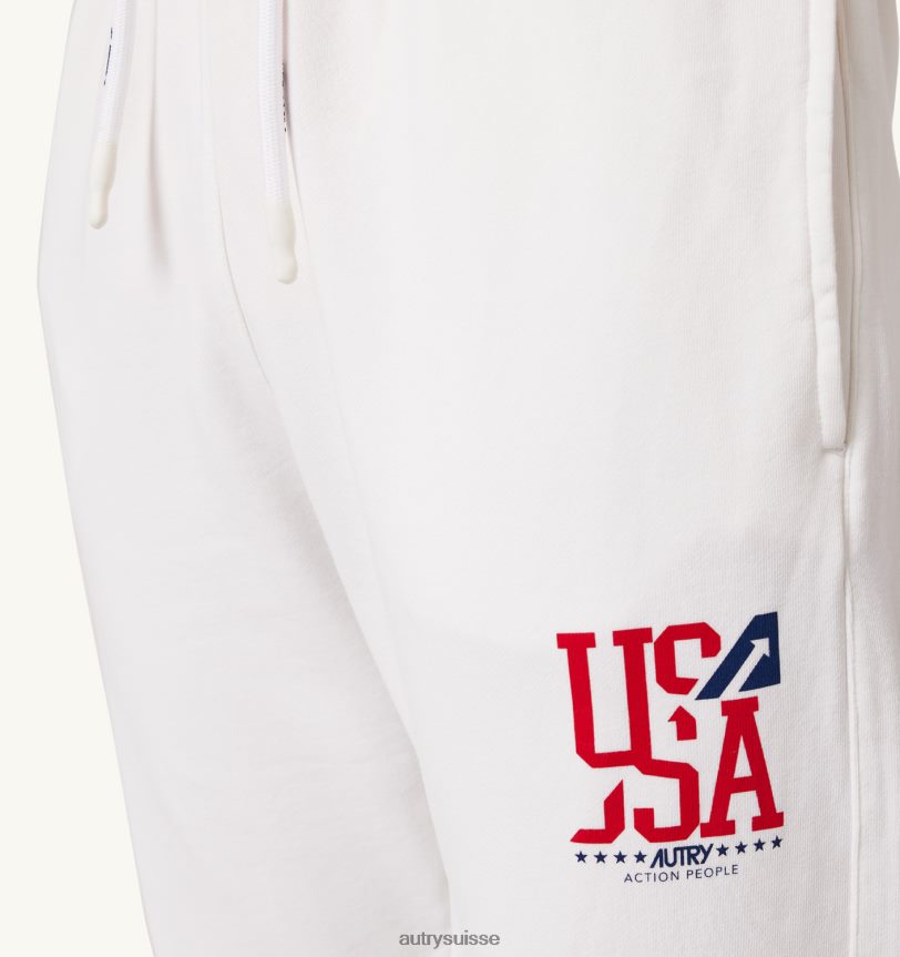 pantalon logo iconique blanc 28NX00305 suisse femmes Autry