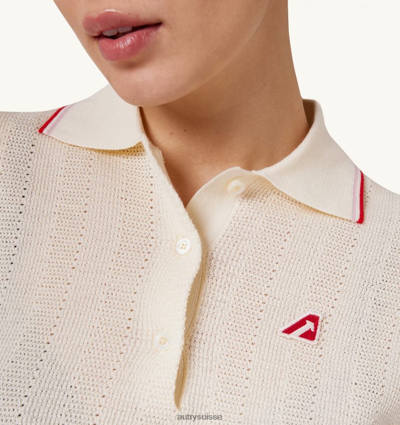 polo de tennis en maille de coton 28NX00295 suisse femmes Autry