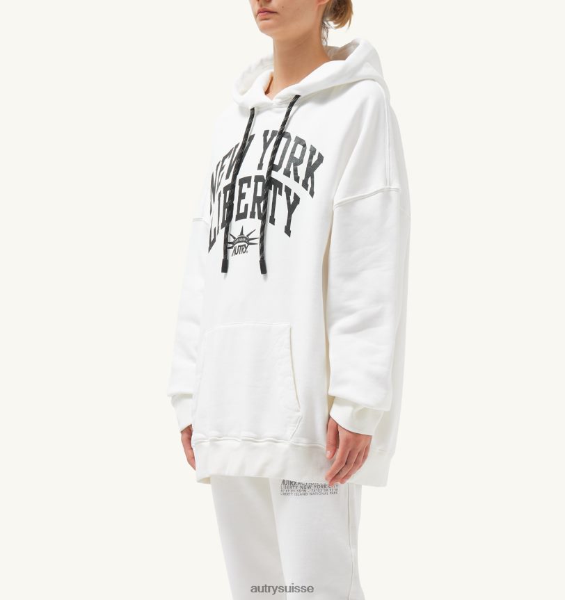 sweat à capuche liberty photo blanc 28NX00296 suisse femmes Autry