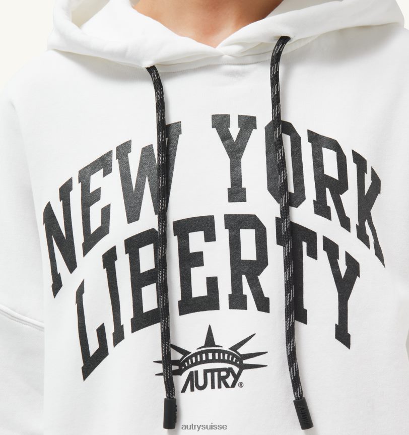 sweat à capuche liberty photo blanc 28NX00296 suisse femmes Autry