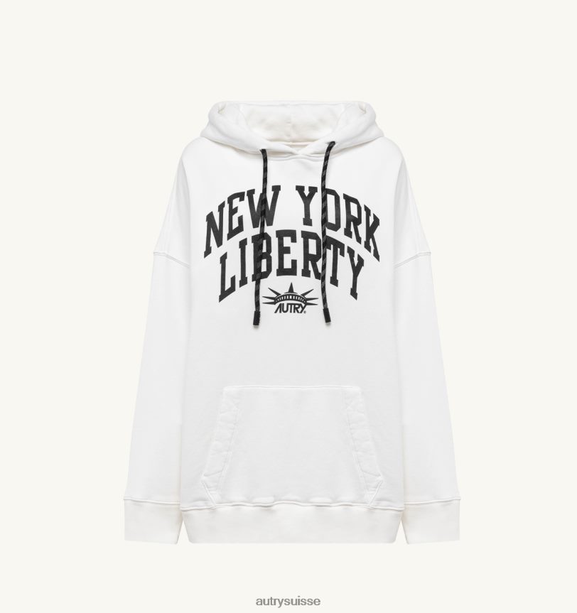 sweat à capuche liberty photo blanc 28NX00296 suisse femmes Autry