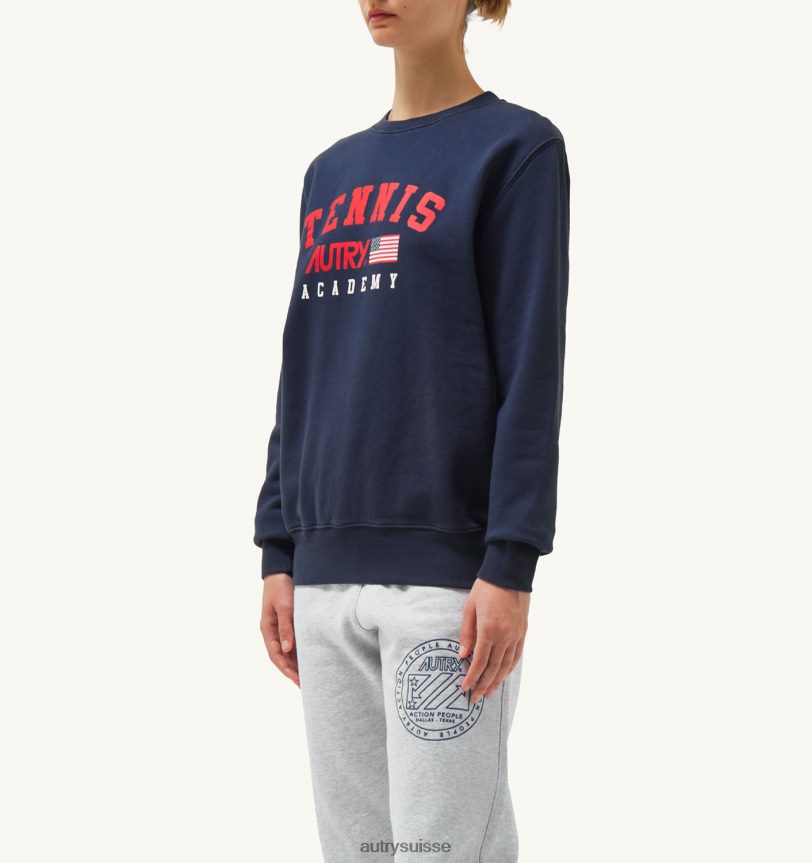 sweat logo iconique tennis bleu 28NX00298 suisse femmes Autry