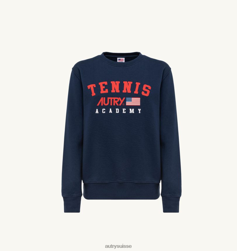 sweat logo iconique tennis bleu 28NX00298 suisse femmes Autry