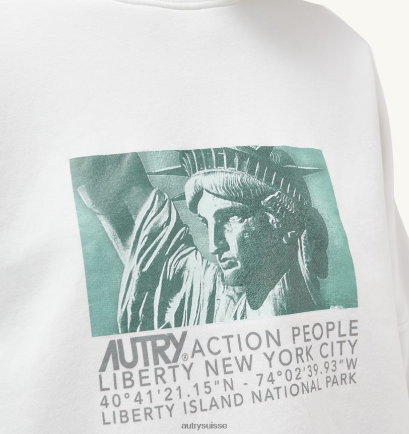 sweat photo liberty blanc 28NX00299 suisse femmes Autry