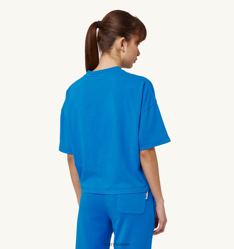 t-shirt aerobic logo bluette 28NX00292 suisse femmes Autry