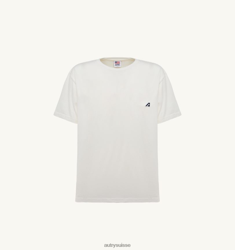 t-shirt col rond iconique blanc 28NX00273 suisse femmes Autry
