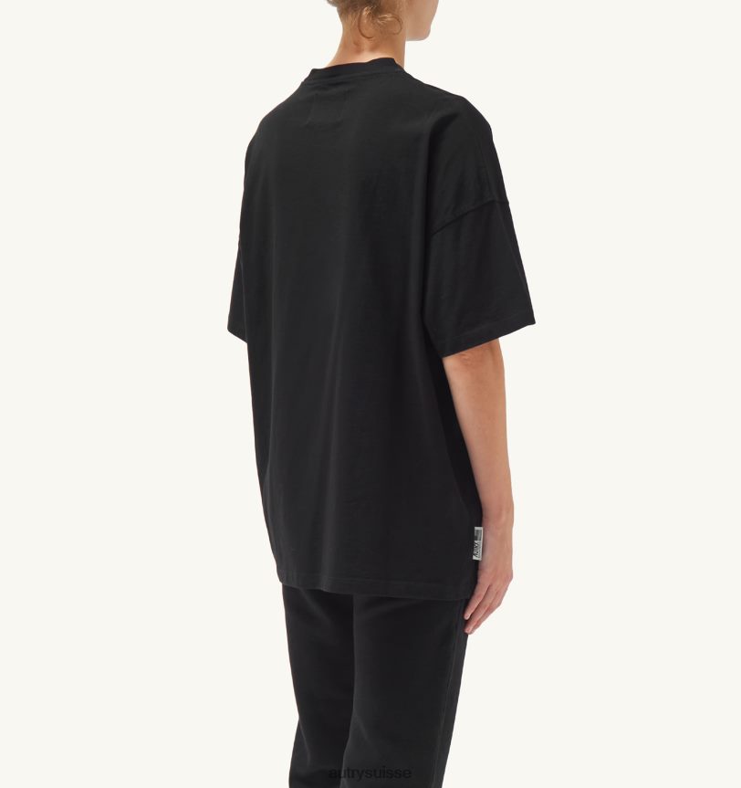 t-shirt col rond imprimé liberty noir 28NX00300 suisse femmes Autry