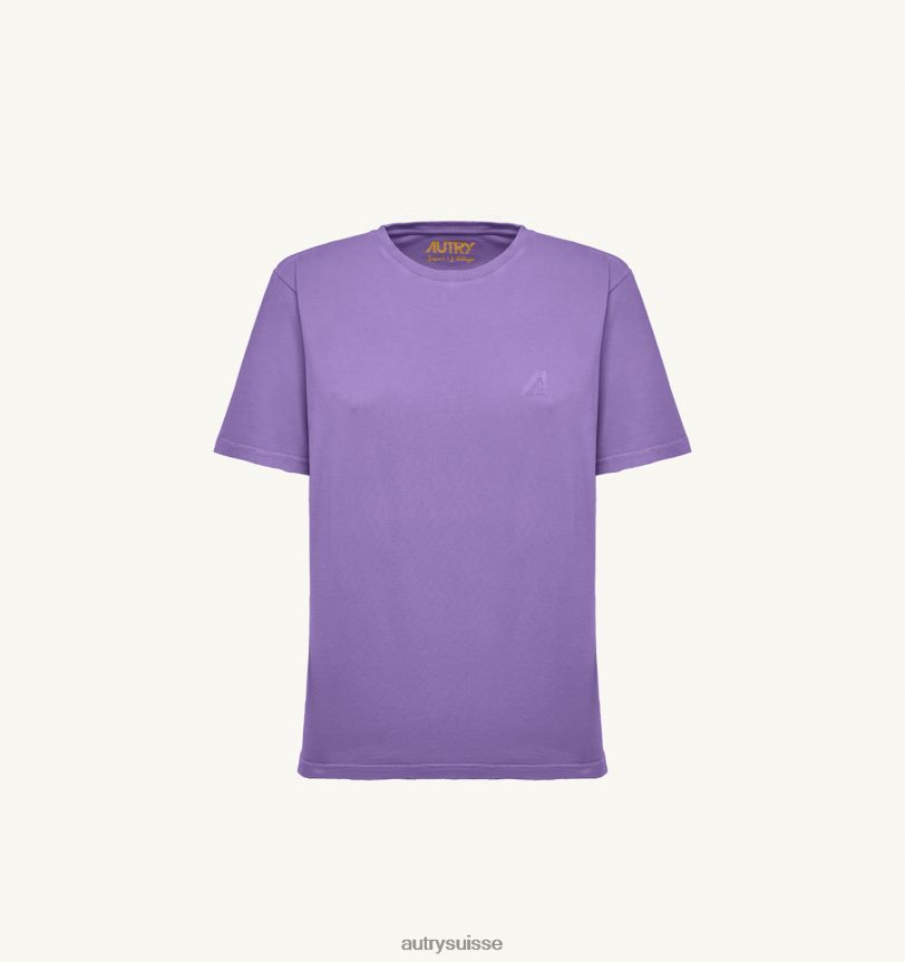 t-shirt col rond supervintage violet 28NX00285 suisse femmes Autry