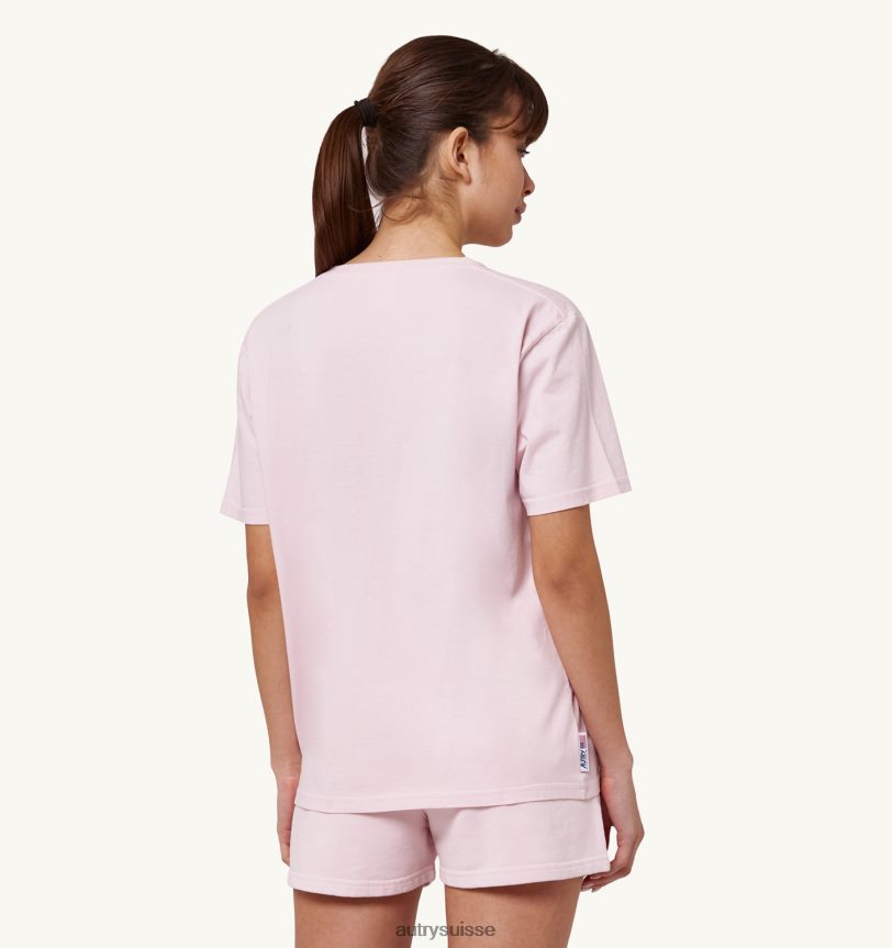 t-shirt col rond tennis academy rose 28NX00290 suisse femmes Autry