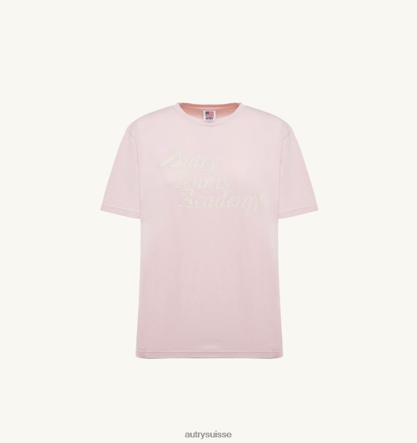 t-shirt col rond tennis academy rose 28NX00290 suisse femmes Autry