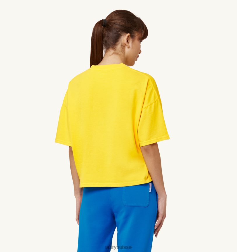 tee shirt aerobic logo jaune 28NX00287 suisse femmes Autry