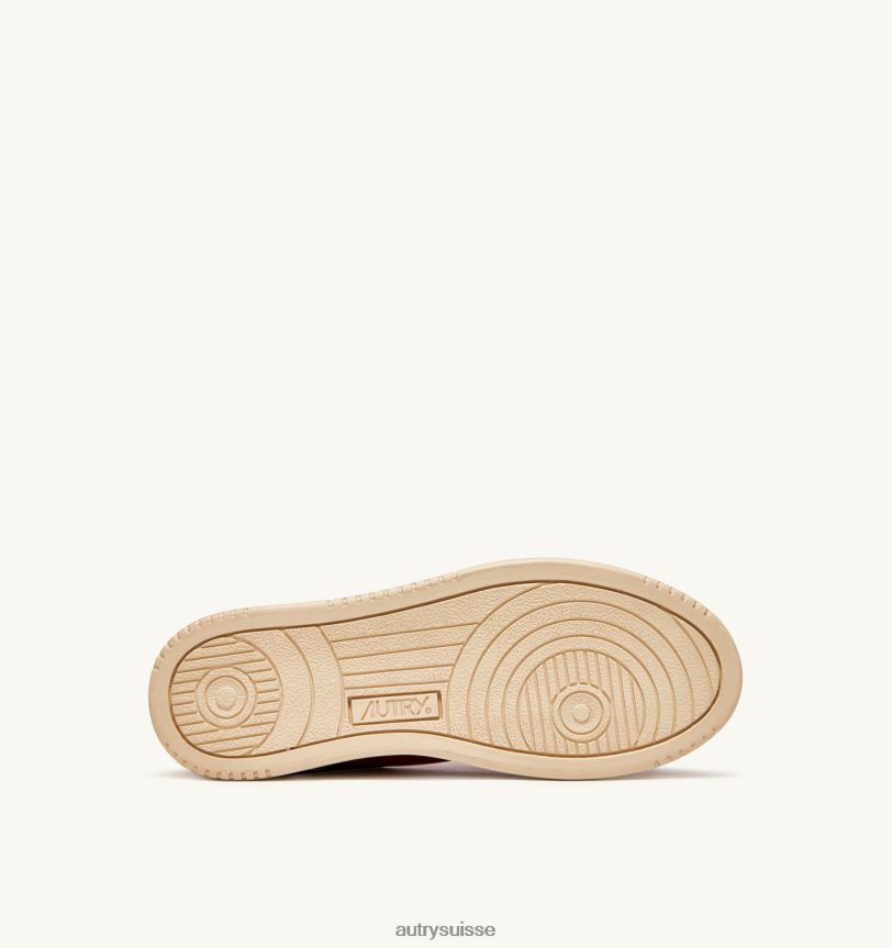 dallas baskets basses en cuir de chèvre souple vert 28NX0074 suisse Hommes Autry