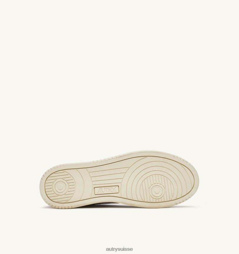 baskets basses medalist en cuir de chèvre souple effet dragon et cuir nubuck effet craquelé 28NX0052 suisse Hommes Autry