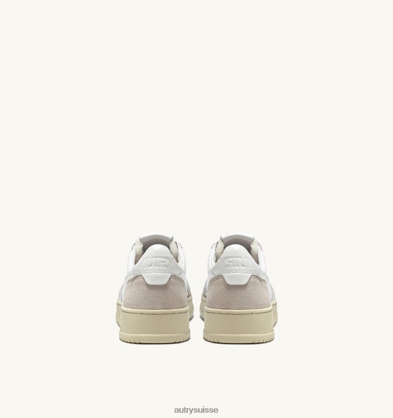 baskets basses medalist en daim et cuir blanc 28NX0012 suisse Hommes Autry