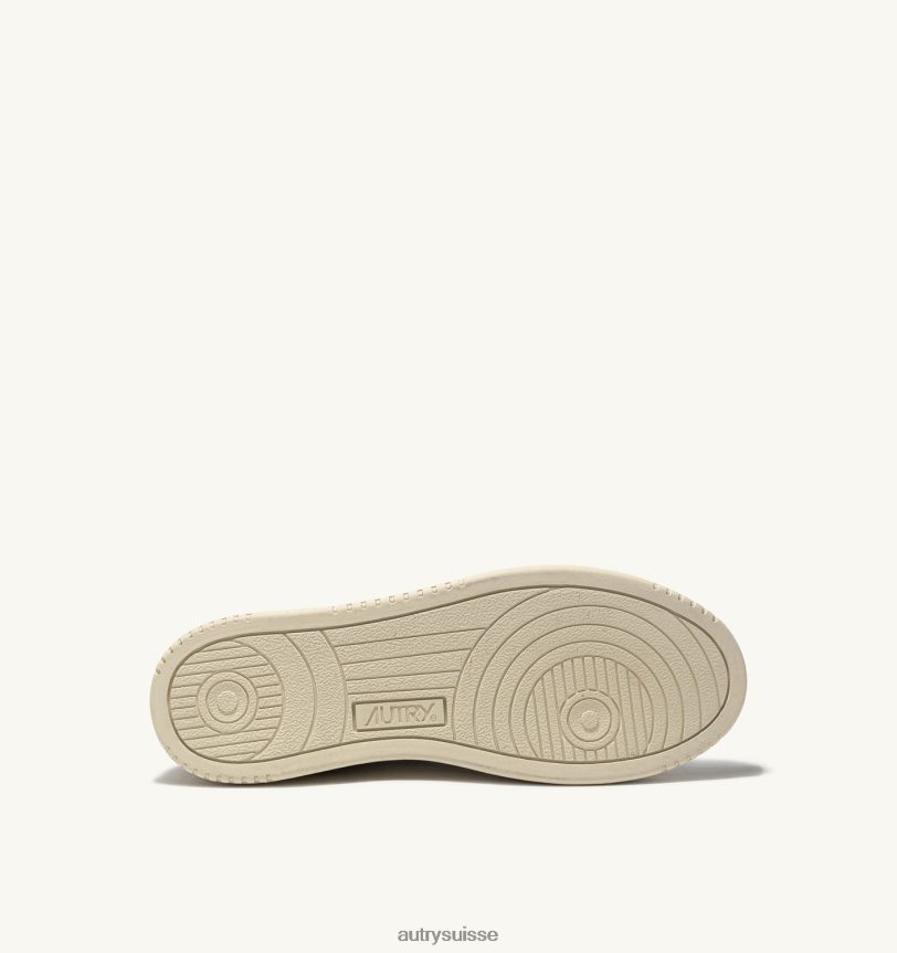 baskets basses medalist en daim et cuir blanc et amazone 28NX0013 suisse Hommes Autry