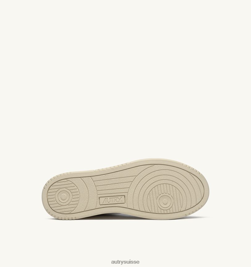 baskets medalist mid en cuir de chèvre souple blanc 28NX0022 suisse Hommes Autry