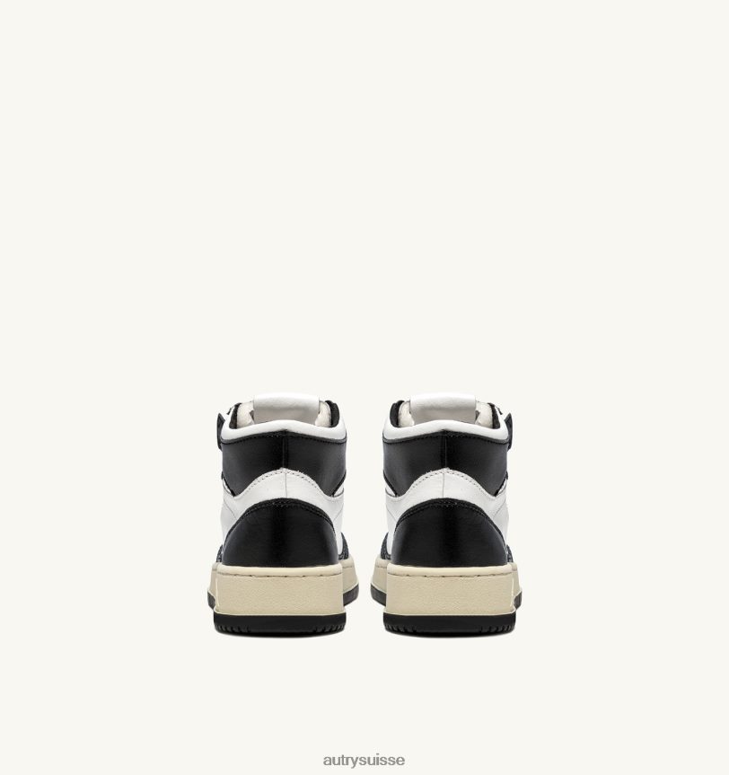 sneakers bicolores medalist mid en cuir blanc et noir 28NX0026 suisse Hommes Autry
