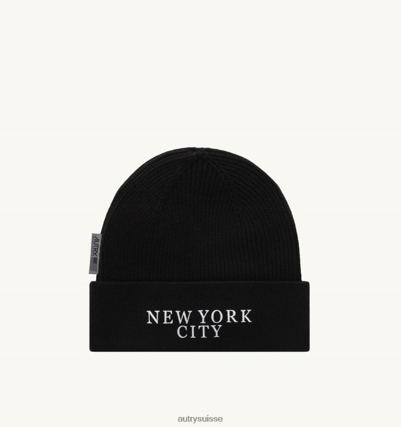 bonnet imprimé logo liberty noir 28NX00143 suisse Hommes Autry