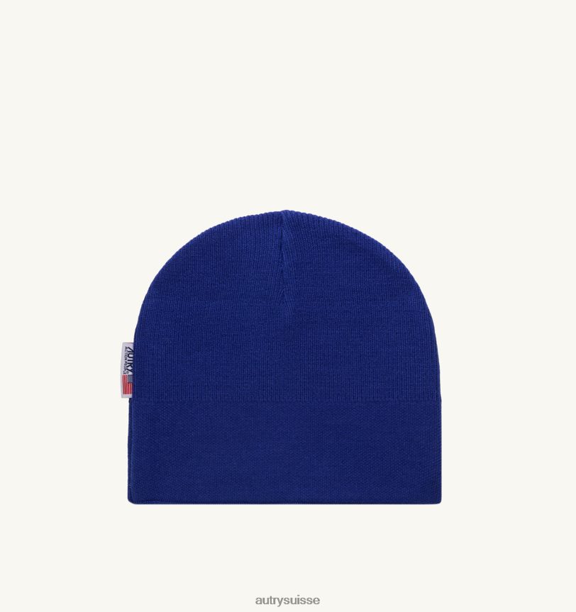 bonnet jacquard logo bleu 28NX00135 suisse Hommes Autry