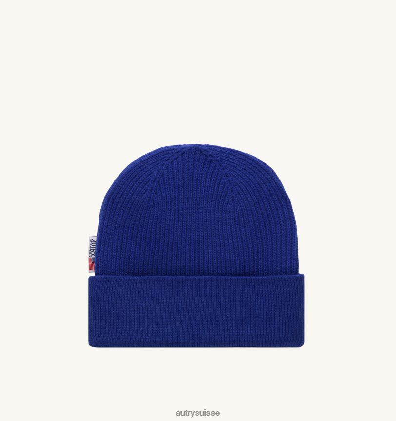bonnet patch logo bleu 28NX00137 suisse Hommes Autry