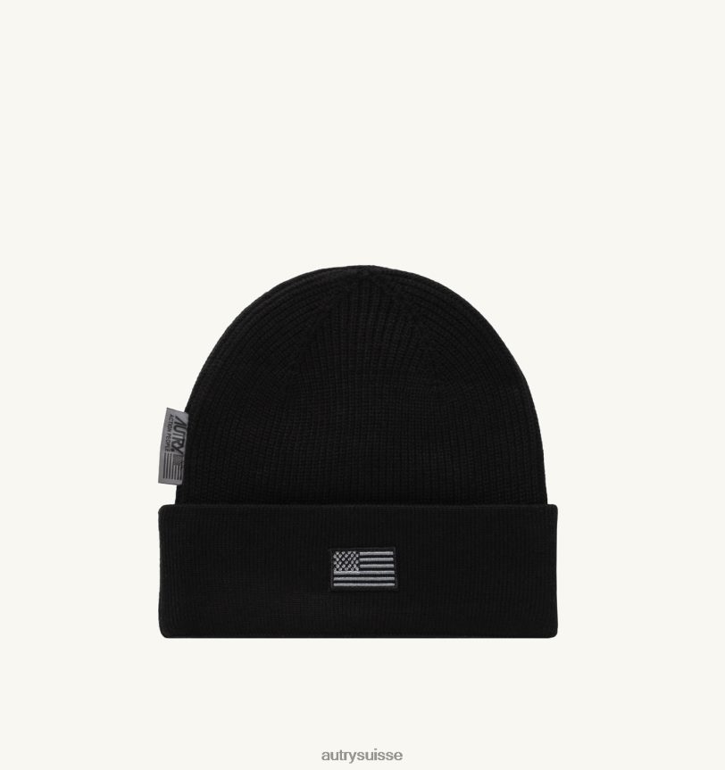bonnet patch logo liberty noir 28NX00142 suisse Hommes Autry