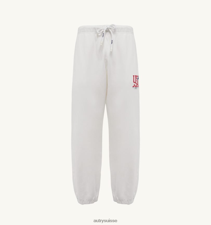 pantalon logo iconique blanc 28NX00122 suisse Hommes Autry