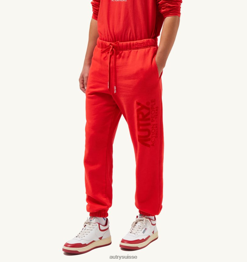 pantalon logo iconique rouge 28NX00127 suisse Hommes Autry
