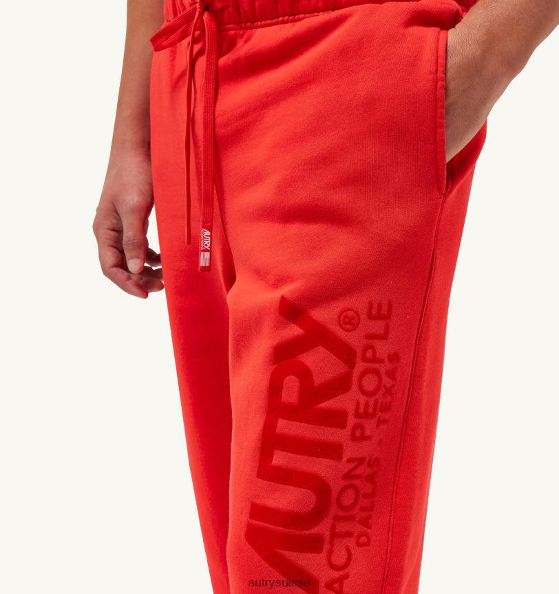 pantalon logo iconique rouge 28NX00127 suisse Hommes Autry