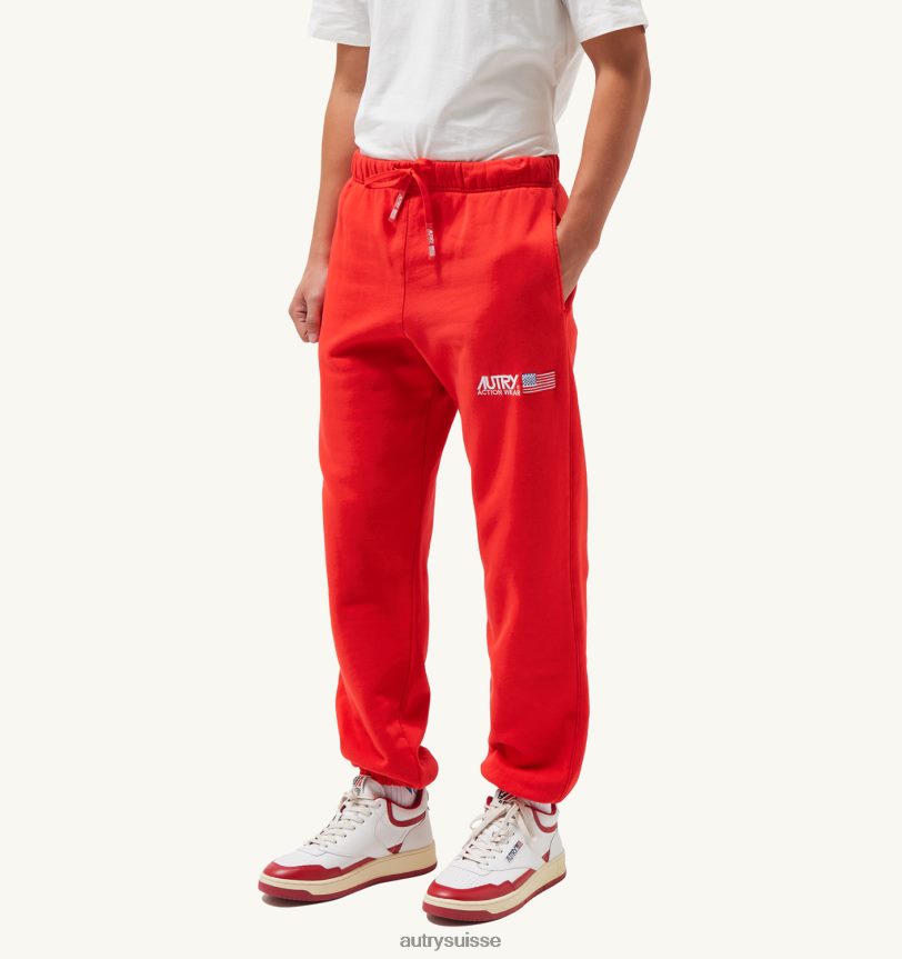 pantalon logo iconique rouge 28NX00128 suisse Hommes Autry