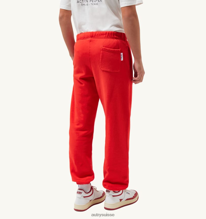 pantalon logo iconique rouge 28NX00128 suisse Hommes Autry