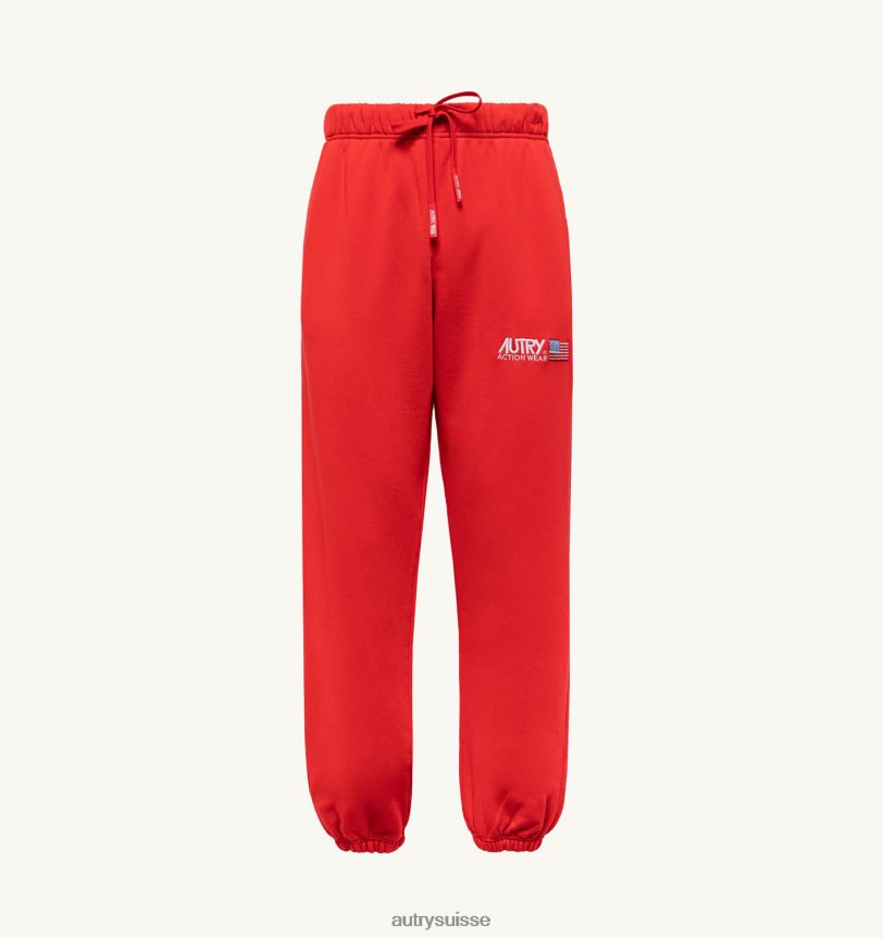 pantalon logo iconique rouge 28NX00128 suisse Hommes Autry