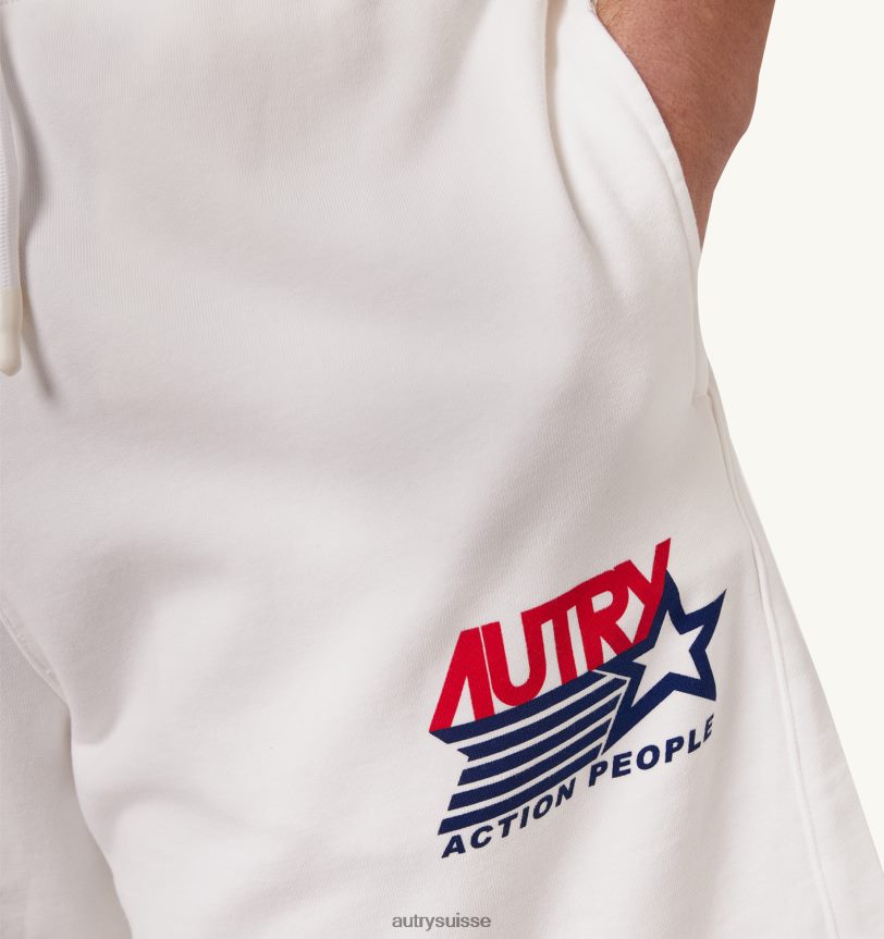 short logo iconique blanc 28NX00126 suisse Hommes Autry