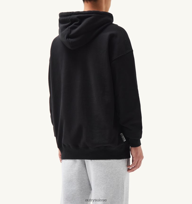 sweat à capuche imprimé liberty noir 28NX00110 suisse Hommes Autry